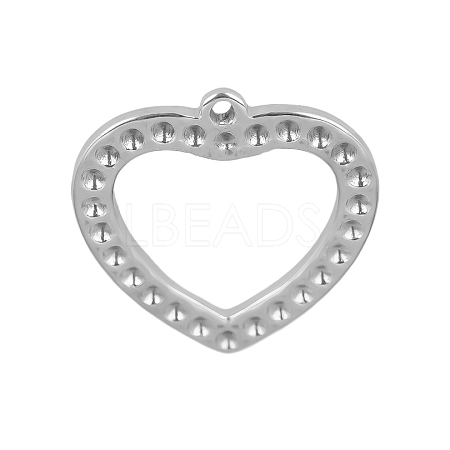 304 Stainless Steel Pendant Rhinestone Settings PW-WGD8AB9-01-1