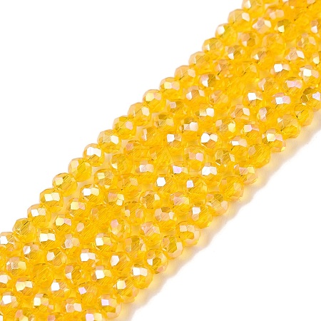 Electroplate Glass Beads Strands EGLA-A044-T2mm-B05-1