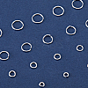 50Pcs 5 Styles 925 Sterling Silver Open Jump Rings STER-BBC0006-19-5