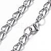 Tarnish Resistant 304 Stainless Steel Curb Chain Bracelets BJEW-P064-28P-2