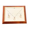 Rectangle Wood Pesentation Jewelry Bracelets Display Tray ODIS-P008-19B-02-4