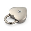 Heart Shaped Zinc Alloy Padlock PALLOY-B025-01P-3