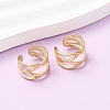 304 Stainless Steel C-Shaped Cuff Earrings EJEW-K268-86G-1