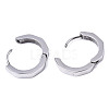 304 Stainless Steel Huggie Hoop Earrings STAS-R115-22P-2