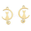 Ion Plating(IP) 201 Stainless Steel Pendants STAS-N098-081LG-1