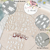 4Pcs 4 Styles Flower Pattern Self Adhesive PET Nail Art Stickers Decals MRMJ-SP0001-22-4