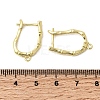 Bamboo Brass Hoop Earring Findings KK-A289-06G-3