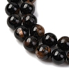 Natural Black Tourmaline Beads Strands X-G-F666-05A-8mm-6