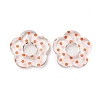 Transparent Printed Acrylic Beads OACR-H124-05B-07-1