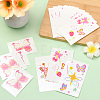 80 Sheets 4 Styles Butterfly Pattern Body Art Tattoos AJEW-SP0002-79-5