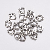 Antique Silver Plated Tibetan Style Zinc Alloy Heart Pendants X-AC0324-4