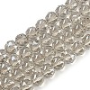 Transparent Electroplate Glass Beads Strands EGLA-N002-34C-M01-2