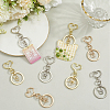 18Pcs 3 Style Alloy Keychain Clasps KEYC-SP0001-49B-3