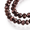 Electroplate Glass Beads Strands EGLA-F149-FP-08-3
