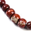 Natural Red Rainbow Jasper Rondelle Graduated Beaded Necklaces for Women Men NJEW-K388-02T-2