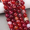 Natural Striped Agate/Banded Agate Bead Strands G-K155-B-10mm-01-4