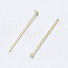 Brass Flat Head Pins KK-G331-11-0.7x20-NF-2