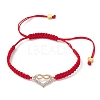 Alloy Rhinestone Heart with Infinity Link Bracelet BJEW-JB10003-1