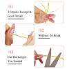 12 Rolls 12 Colors Twisted Straw Paper Cords OCOR-TA0002-96-5