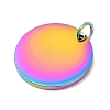 Ion Plating(IP) 304 Stainless Steel Pendants STAS-I311-32F-RC-2