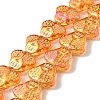 Transparent Electroplate Glass Beads Strands LS-EGLA-F158-HR01-1