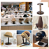 Wood Dome Shaped Stem Hat Rack AJEW-WH0609-778B-5