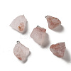 Raw Rough Natural Ferruginous Quartz Pendants G-A028-01F-1