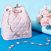 Alloy Enamel Flower Brass Cable Chains Bag Extender Chains HJEW-PH01995-4