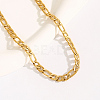 Stainless Steel Figaro Chain Necklace for Women XQ5434-2