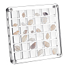 36 Grids Acrylic Shell Storage Box with Lid ODIS-WH0061-46-1