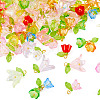 60Pcs 3 Styles Transparent Acrylic Pendants HJEW-TAC0180-3