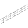 925 Sterling Silver Paperclip Chains STER-WH0011-07S-1
