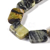 Natural Yellow Turquoise(Jasper) Beads Strands G-M420-M08-02-4