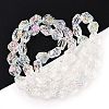 Electroplate Glass Beads Strands EGLA-N012-08D-2