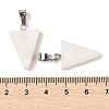 Natural White Jade Pendants G-B127-04P-05-4