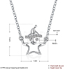 925 Sterling Silver Cubic Zirconia Pendant Necklaces NJEW-BB18710-3