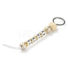 Wood and Plastic Beads Keychain Decorationes KEYC-B016-01-3