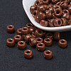 Opaque Acrylic European Large Hole Beads PL338-76-2