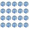 Half Round/Dome Tree Pattern Glass Flatback Cabochons for DIY Projects GGLA-YW0001-14L-1
