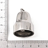 304 Stainless Steel Bell Pendants STAS-Z171-21P-5