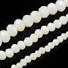 Two-Tone Imitation Jade Glass Beads Strands GLAA-T033-01B-01-5