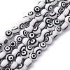 Handmade Evil Eye Lampwork Round Bead Strands LAMP-L055-6mm-2