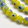 Round Millefiori Glass Beads Strands LK-P001-M-4