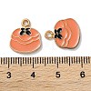 Alloy Enamel Pendants ENAM-O001-11T-G-3