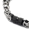 304 Stainless Steel Link Chain Bracelet BJEW-Z023-02B-2