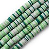 Handmade Polymer Clay Beads Strands CLAY-R089-8mm-T011-1