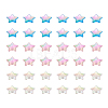 Beadthoven 480Pcs 3 Colors Star Transparent Acrylic Beads DIY-BT0001-17-22