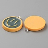 Opaque Resin Enamel Pendants LS-RESI-WH0036-20H-1