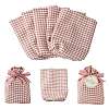 Cloth Tartan Gift Candy Drawstring Bags ST-CJ0003-01A-3