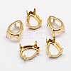 Flat Teardrop Brass Sew on Prong Settings X-KK-N0084-A02-13x18G-1